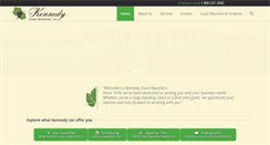 Desktop Screenshot of kennedycourtreporters.com