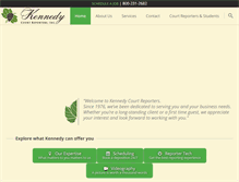 Tablet Screenshot of kennedycourtreporters.com